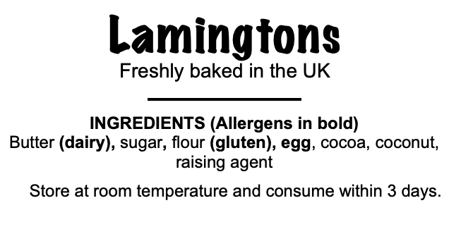 Platter - Lamingtons