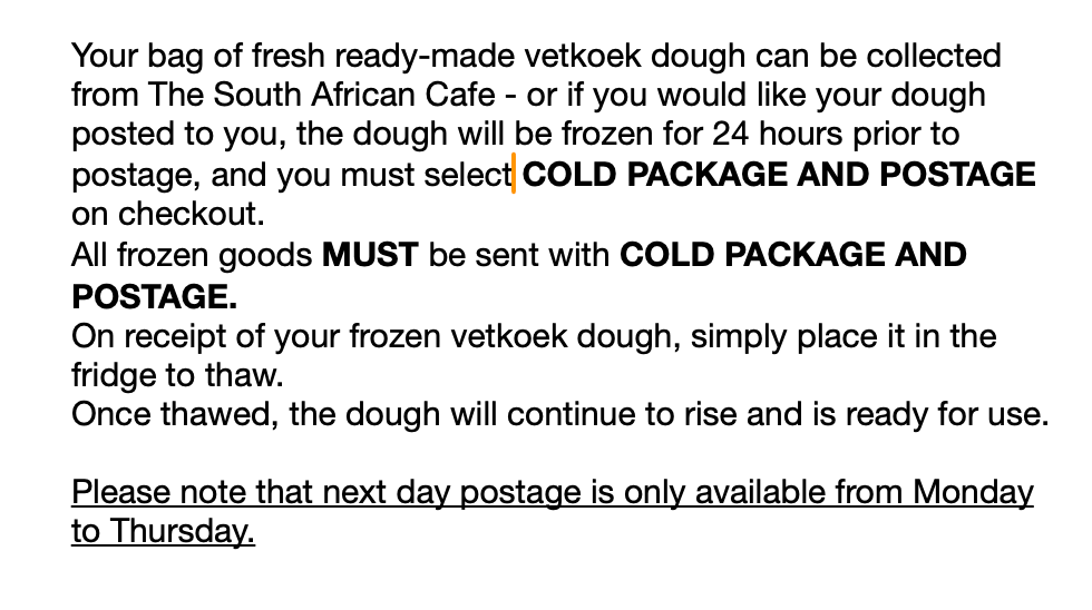 Bakery - Vetkoek dough, ready-made