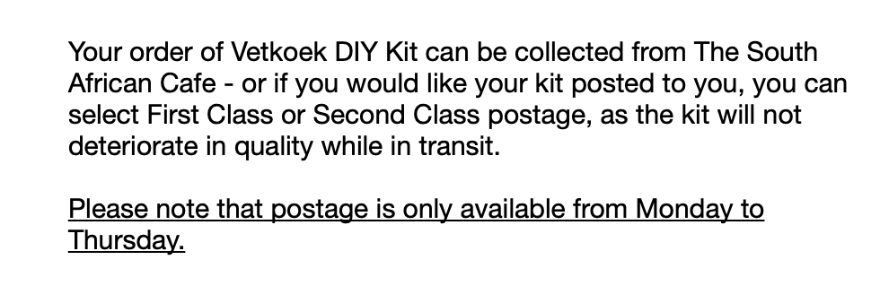 KIT - Vetkoek DIY kit 1kg