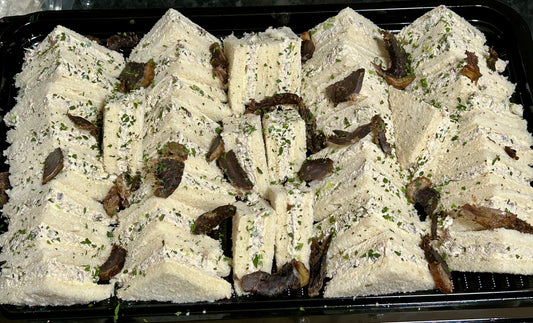 Platter - Biltong & cream cheese tea sandwich platter