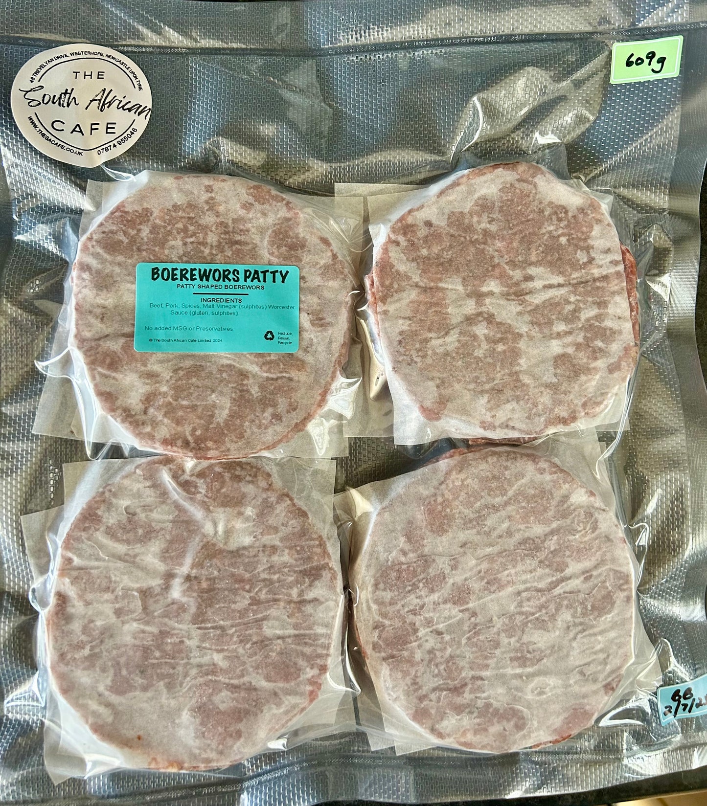 Frozen - Boerewors Patty (150g)