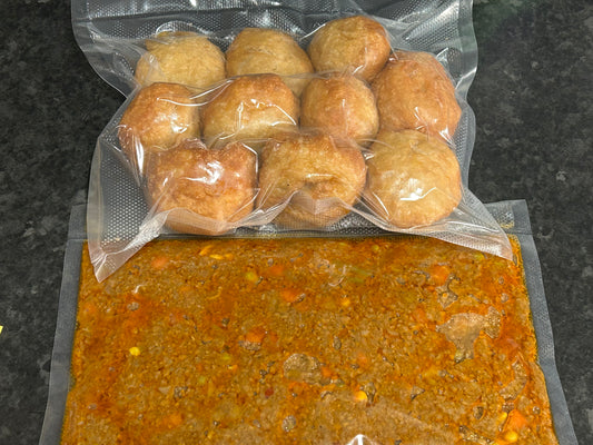 Frozen - 10 mini vetkoek & curry mince