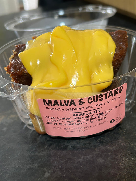 Bakery - Malva pudding & Custard - single serving (6)