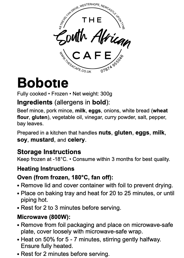 Frozen - Bobotie (300g)